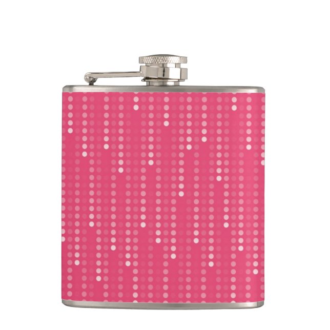 Honeysuckle background hip flask (Front)
