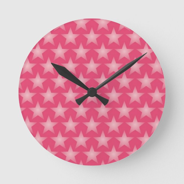 Honeysuckle background round clock (Front)