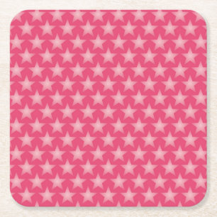 Honeysuckle background square paper coaster