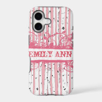 Honeysuckle Birch Tree Grunge iPhone Case