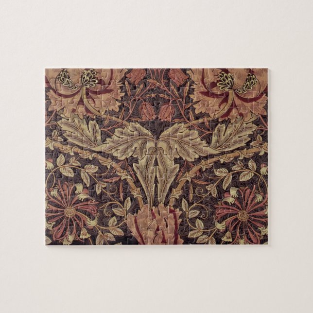 Honeysuckle by William Morris, Garden Flowers Art Jigsaw Puzzle (Horizontal)