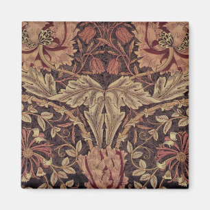 Honeysuckle by William Morris, Garden Flowers Art Magnet