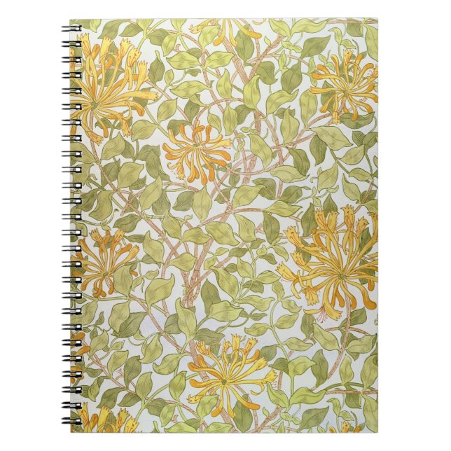 'Honeysuckle' design, 1883 Spiral Notebook (Front)
