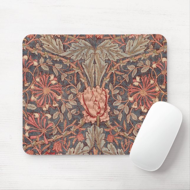 Honeysuckle, Floral Pattern by William Morris Mouse Pad (With Mouse)