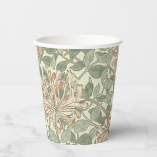 Honeysuckle Floral Wallpaper William Morris Paper Cups