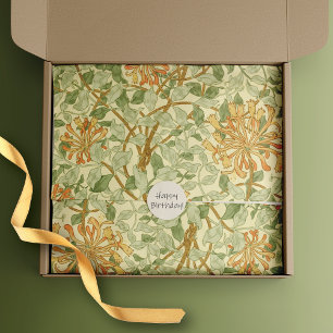 Honeysuckle Flower by William Morris Tissue Paper