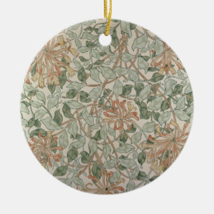 'Honeysuckle II' design Ceramic Tree Decoration