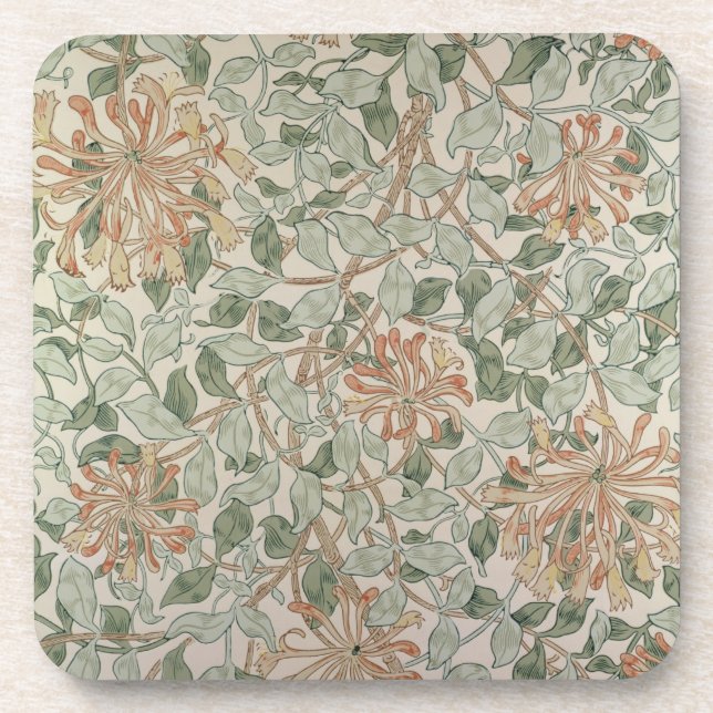 'Honeysuckle II' design Coaster (Front)