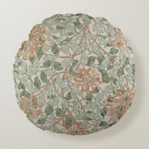 'Honeysuckle II' design Round Cushion