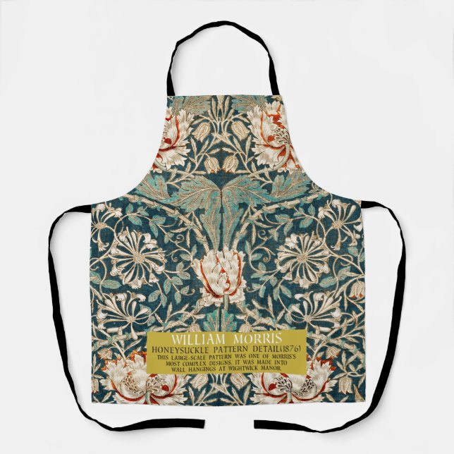 Honeysuckle Pattern - Design of William Morris  Apron (Front)