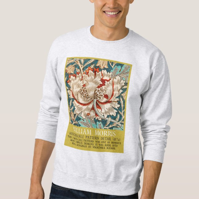 Honeysuckle Pattern - Design of William Morris Sweatshirt (Front)