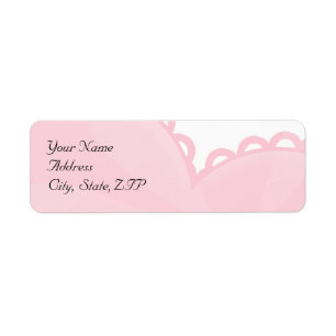 Honeysuckle Pink Fun Heart Return Address