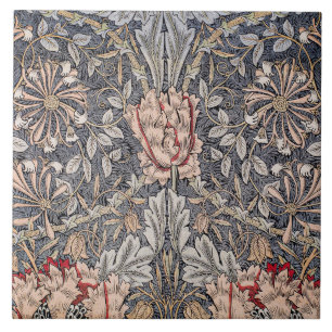Honeysuckle Print (by William Morris) Tile