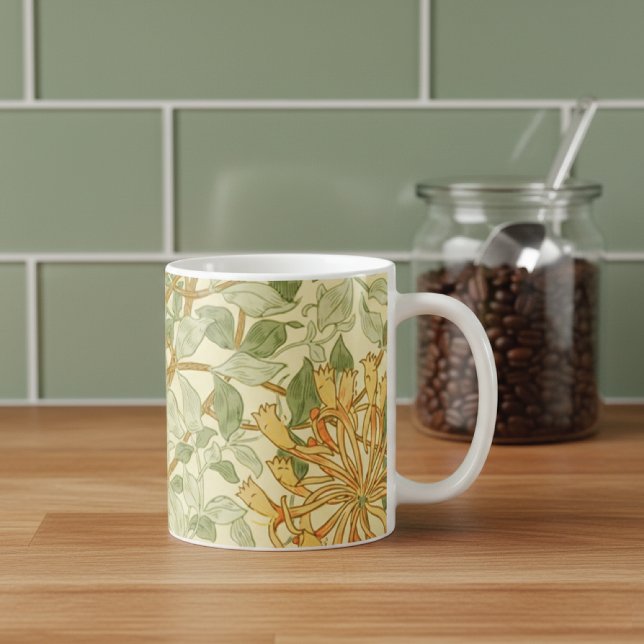 Honeysuckle Vine Greenery William Morris Coffee Mug (Creator Uploaded)