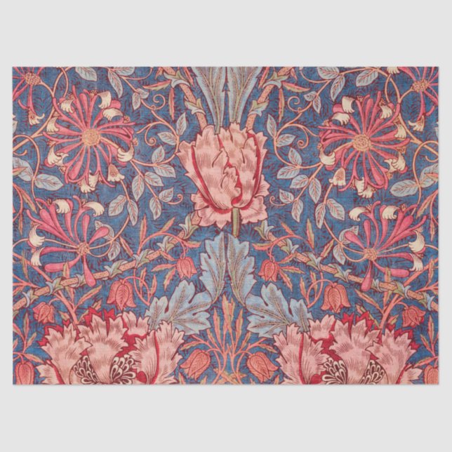 Honeysuckle, Wallpaper by William Morris Tissue Paper (Front)
