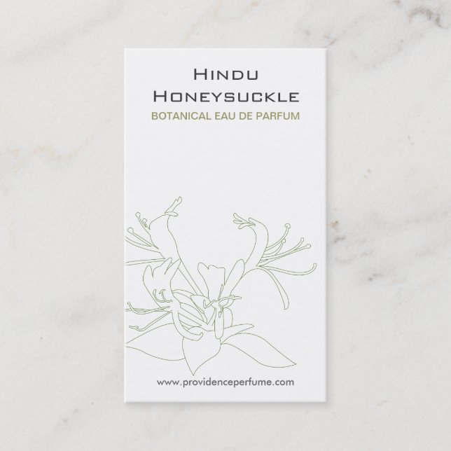 HONEYSUCKLE WHITE Business Card (Front)