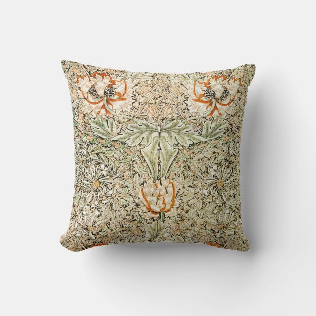 Honeysuckle, William Morris Cushion (Front)