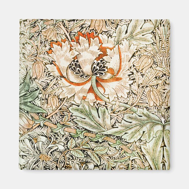 Honeysuckle, William Morris Magnet (Front)