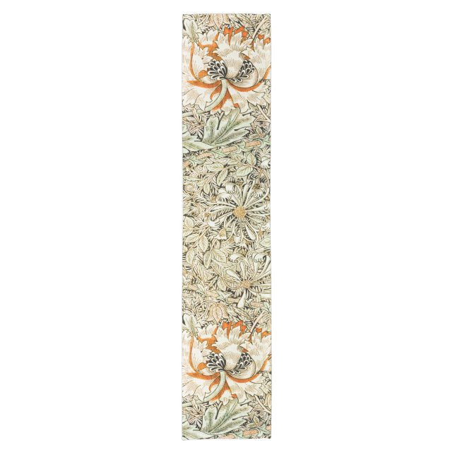 Honeysuckle, William Morris Short Table Runner (Front)
