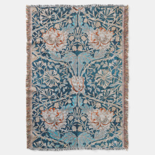 Honeysuckle, William Morris Throw Blanket