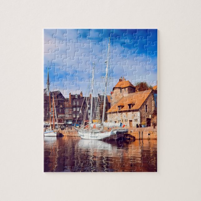 HONFLEUR - docking - old pier - panorama Jigsaw Puzzle (Vertical)
