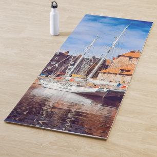 HONFLEUR - docking - old pier - panorama Yoga Mat