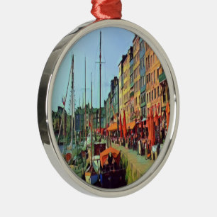 HONFLEUR - docking - view Metal Tree Decoration