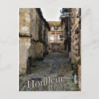 Honfleur painting, france card