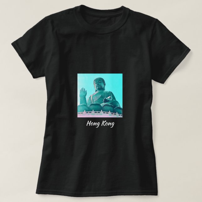 Hong Kong Big Buddha Lantau Island travel T-Shirt (Design Front)