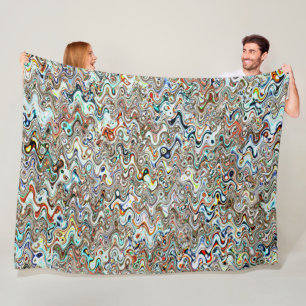 Hong Kong Boat Abstract 3, 2017   SVP Images Fleece Blanket