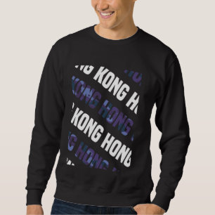 Hong Kong Camo Pattern Purple Camouflage Sweatshirt