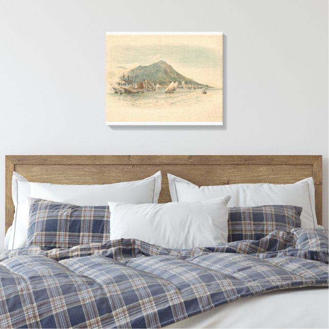 Hong Kong  Canvas Print (Insitu(Bedroom))