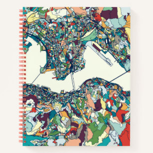 Hong Kong, China Map Notebook