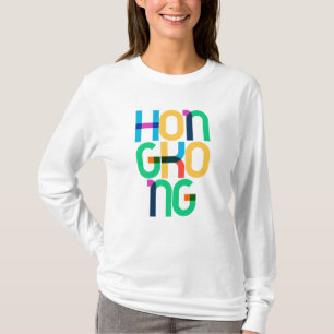 Hong Kong China Pop Art Letters T-Shirt