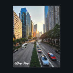 Hong Kong City Skyline Postcard<br><div class="desc">Taken during a personal trip to Hong Kong,  this view from a city skybridge was too beautiful not to photograph.</div>