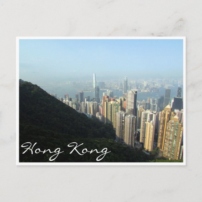 hong kong city view postcard (Front)