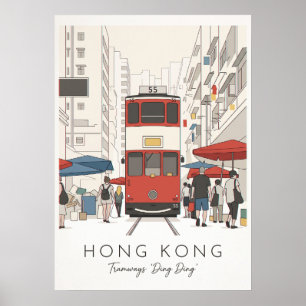 HONG KONG – DING DING TRAM POSTER