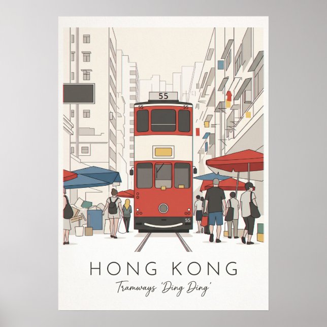 HONG KONG – DING DING TRAM POSTER (Front)