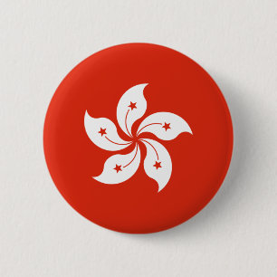 Hong Kong Flag 6 Cm Round Badge