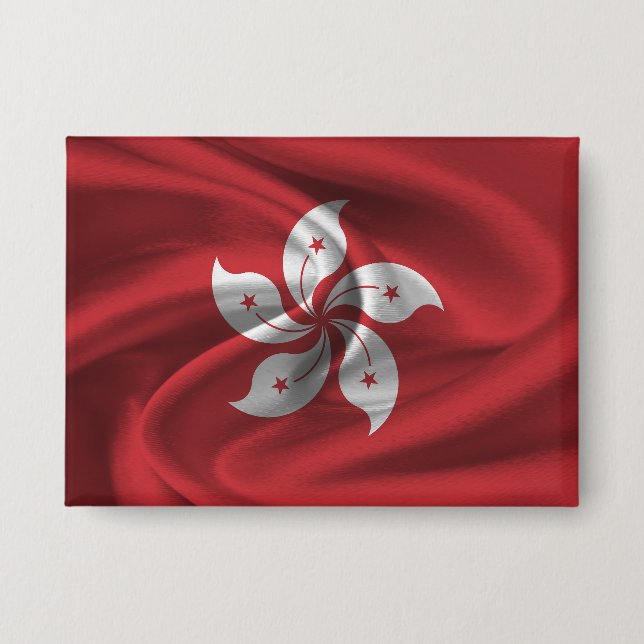 Hong Kong Flag Button (Front)