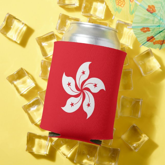 Hong Kong flag Can Cooler (In Situ Summer)