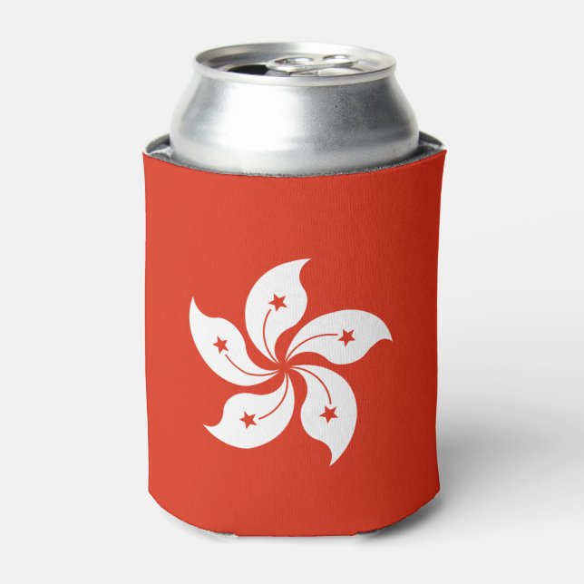 Hong Kong Flag Can Cooler (Can Front)