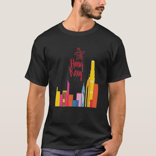 HONG KONG FLAG CITIES STRONG SEVEN T-Shirt (Front)