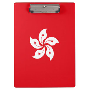 Hong Kong flag Clipboard