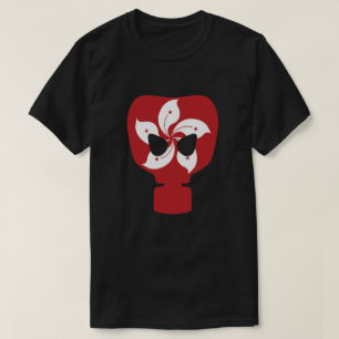 Hong Kong Flag Gas Mask T-Shirt