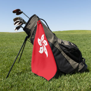 Hong Kong flag Golf Towel