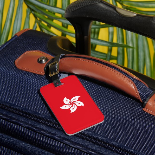 Hong Kong flag Luggage Tag (Front Insitu 1)