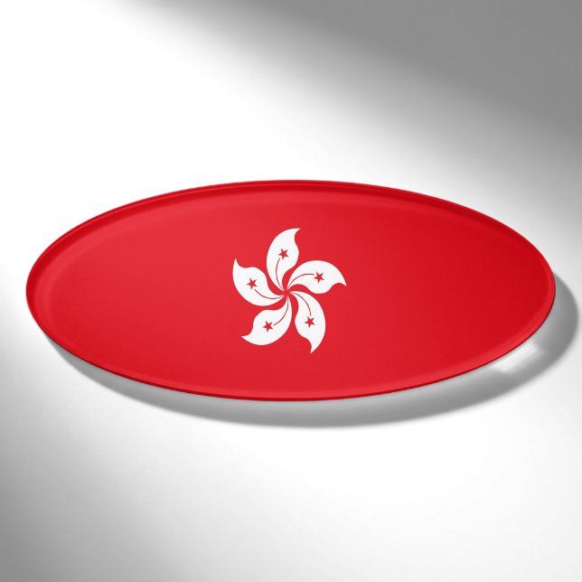 Hong Kong flag Name Tag (Front)