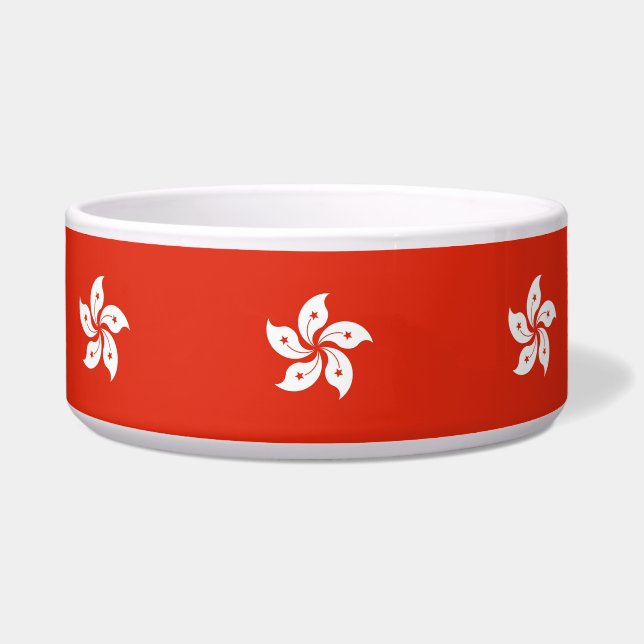 Hong Kong Flag Pet Bowl (Front)