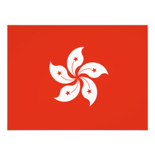 Hong Kong Flag Photo Print